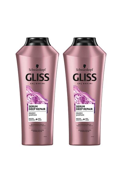 Gliss Deep Repair Serum and Repair Shampoo - 360 Ml 2 Pack