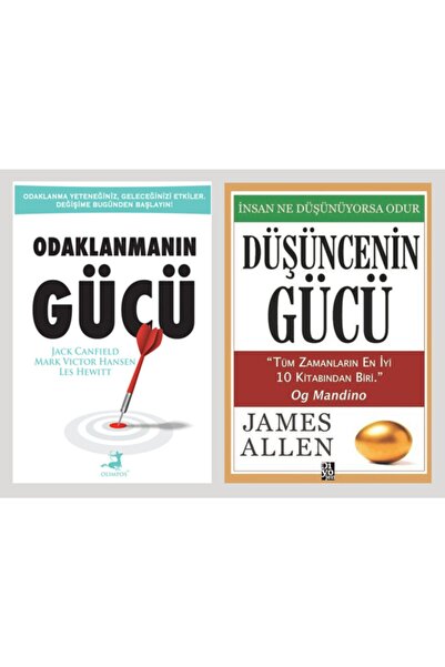 Diyojen Yayıncılık Odaklanmanın Gücü - Düşüncenin Gücü (2 Kitap Takım)