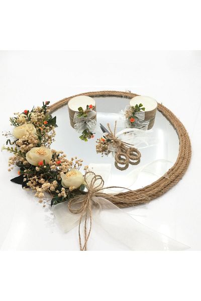 Lora Davet Δίσκος δαχτυλιδιού αρραβώνων Promise Round - Cream 54062