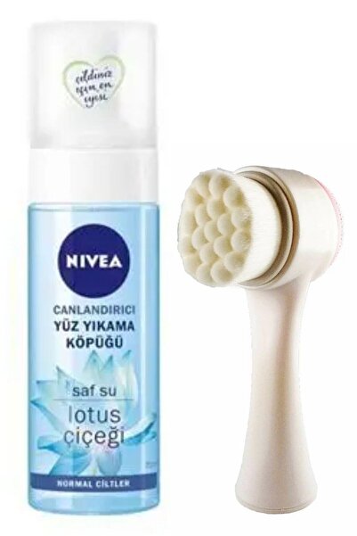NIVEA Yüz Yıkama Köpüğü Normal Ciltler 150 ml & Fluweel Yüz Temizleme Fırçası
