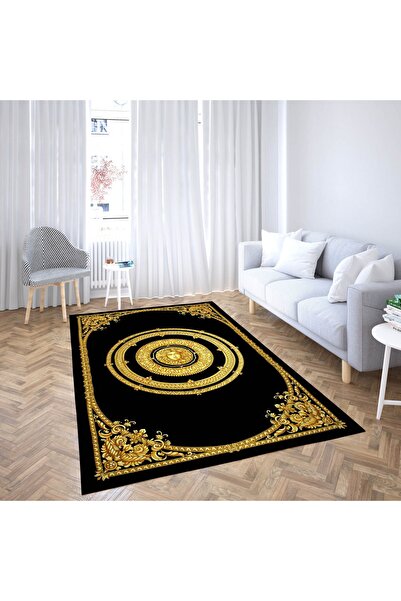 Dekoratif Baskılı Kaymaz Taban Ev Halısı