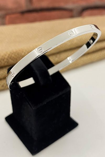 Esra Pamir Fine Silver Colored Steel Handcuffs - Bracelet