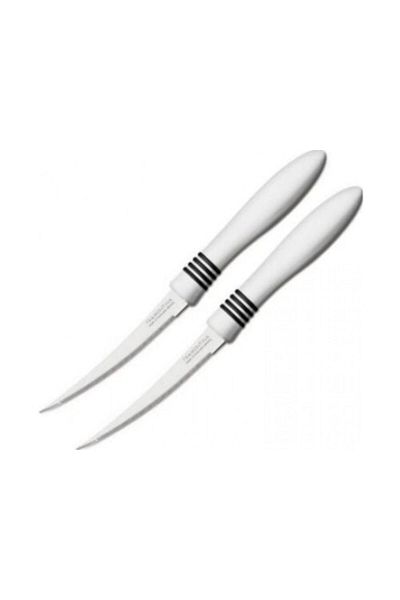TRAMONTINA Since 1911, Made In Brazil - Cor&cor 2 Pieces Tomato Knife Set With Stainless Steel Blade