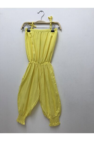 Pitti Жовтий комбінезон для дівчинки 9238