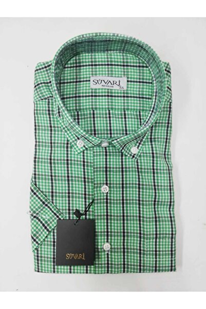 SÜVARİ Classics Pamuklu Kısa Kol Yazlık Bol Rahat Kesim Cepli Gömlek