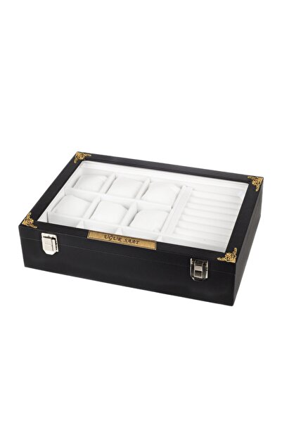 IMPALA Saat Yüzük Koldüğmesi Ve Gözlük Çok Amaçlı Takı Kutusu Isime Özel Tasa...