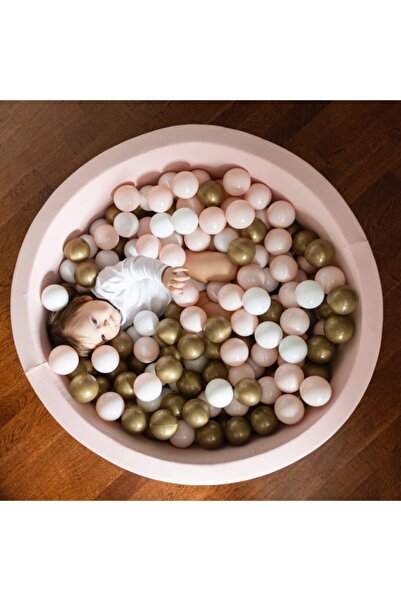 Genel Markalar Pudra Top Havuzu - Altın /pudra/beyaz Top