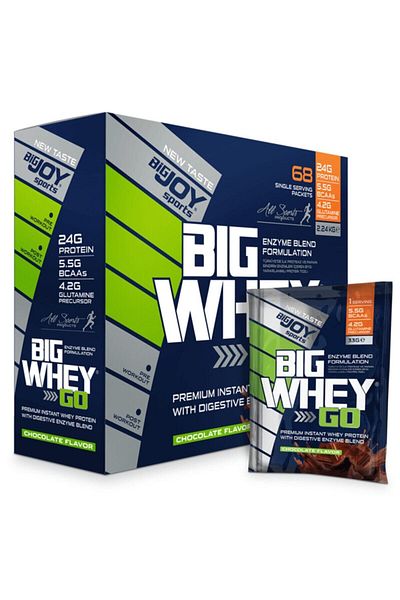 Bigjoy Sports Bigwheygo Whey Protein - 68 Pack Chocolate Flavored Serving