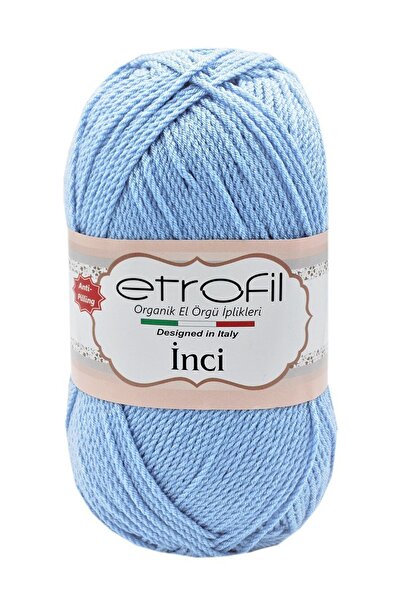 Etrofil Прежди за ръчно плетене Inci - 100 гр. / 230 м - 75027 Облачно синьо