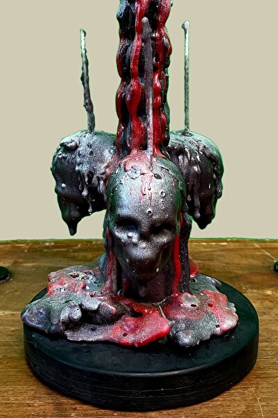 FANTASTİK SANAT ATÖLYESİ Dekoratif Hediyelik Kendinden Altlıklı 20 Cm Gotik 3...