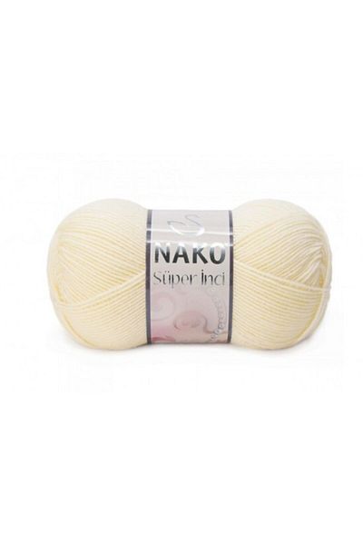 NAKO Πλεκτό νήμα χειρός Super Pearl 25% Μαλλί 256 Κρέμα