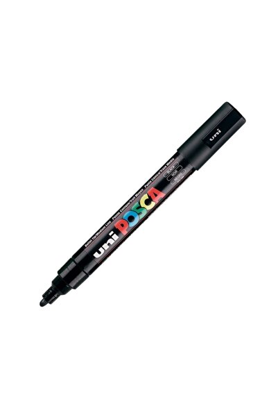 UNİ-BALL Unı-ball Posca PC-5m علامة ملصق سوداء 1.8-2.5