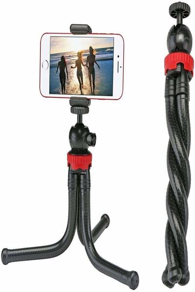 asua Esnek Flexible Tripod Kamera Profesyonel Telefon Tutucu 360 Derece Tripot
