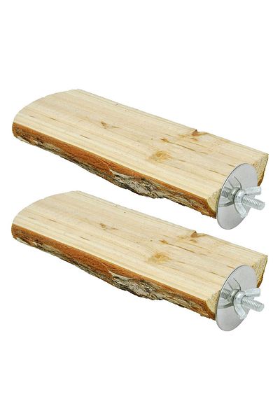 Alyones Wooden Platform Natural Wood Bird Perch For Birds