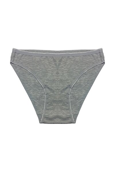 bejamonti Chiloți antiderapante din viscoză gri pentru femei 3 buc