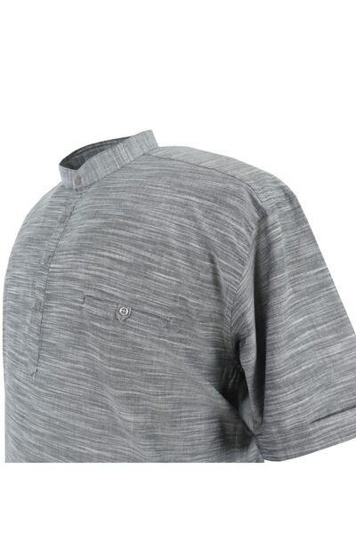 Castelli Сорочка з коротким рукавом, великий розмір, комір-стійка, з льону