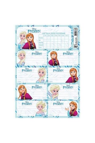 KESKİN COLOR Sharp Frozen School Label with Lesson Program Set of 3