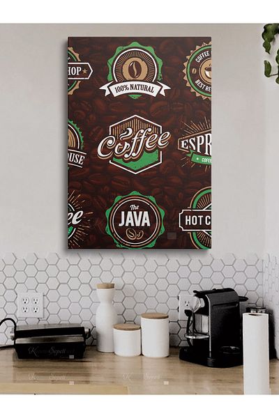 KanvasSepeti Abstract Trend Decorativ Canvas Canvas Tablo pentru Cafenele Bufetă de Cafea