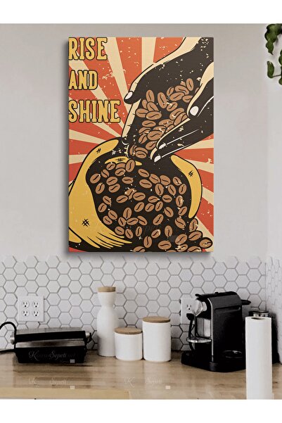 KanvasSepeti Cafe Caffe Cafenele Abstract Trend Decorative Canvas Canvas Prin...