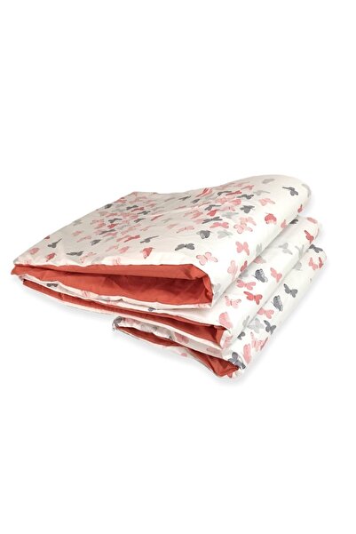 Bebek Özel Bebek Çocuk Beşik Kenar Koruma 70x120 Park Beşik 3 Parça Kelebekli...
