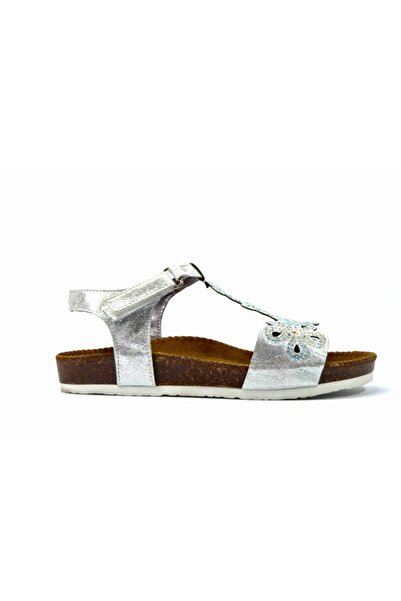 Bayrak Справжня шкіра Срібні ортопедичні сандалі для дівчаток