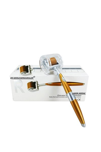 DR. NEEDLE Drg Zgts Dermaroller 540 Needle 0.50mm White Original Titanium + 30ml Disinfectant