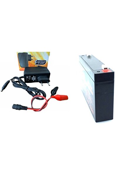 ATAEXPRESS Pilsan Uyumlu 6v 7ah - 6 Volt 7 Amper Akü Batarya Ve Şarj Cihazı Ş...