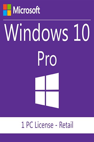Microsoft Studios Windows 10 Pro Retail Tüm Diller Geçerli Lisans Anahtarı