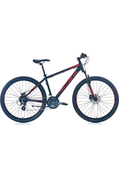 Carraro Force 750 Hd 27,5 Jant 24 Vites Dağ Bisikleti - Mat Siyah-kırmızı-gümüş 19"(48cm)