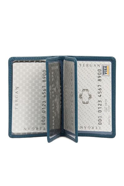 Tergan Suport pentru carduri de credit unisex din piele naturală albastră - 1601c43