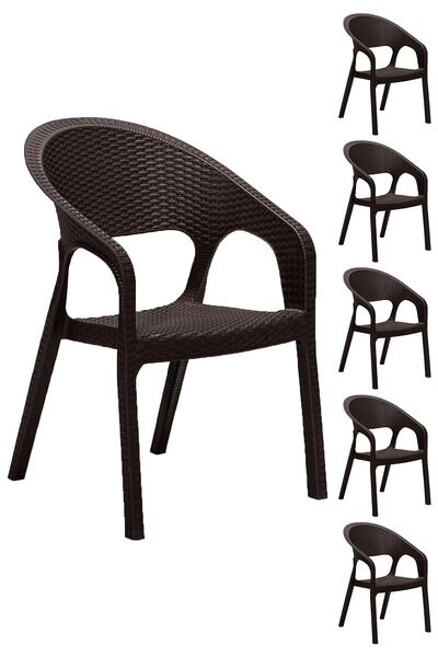 6 Pcs Garden Coffee Chairs / Balcony-Garden-Terrace