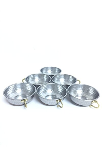 ÜZÜM ÇELİK Stainless Chrome 6-Piece Stone Chrome Cup