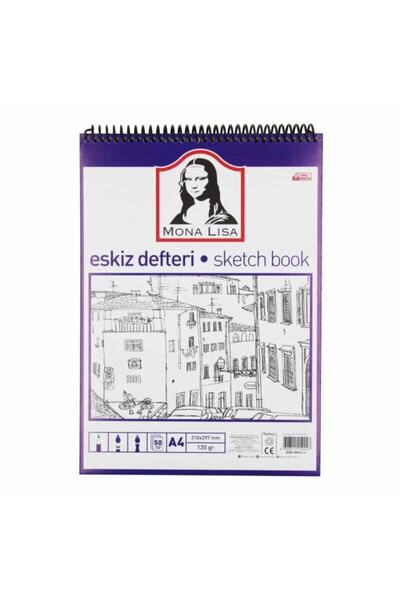 Südor Sketchbook Mona Lisa A4 Ring 120 Gr 50 Yp Mn13-4