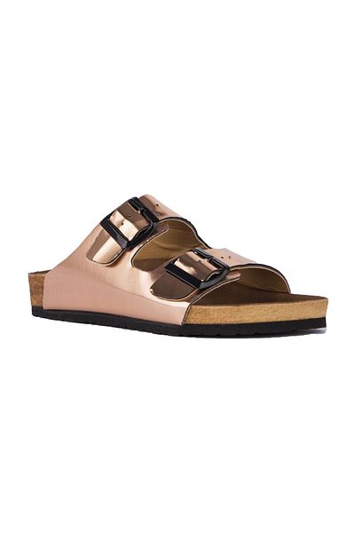 Slazenger LENS Women's Slippers Silver Patent Leather