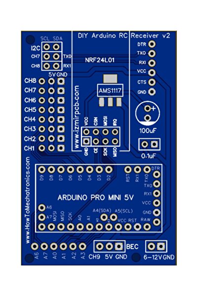 Radyo Kontrol Kumanda Alıcı Devresi Rc Pro Mini V2
