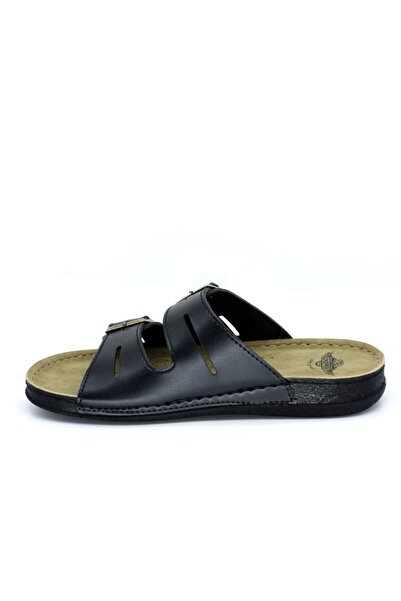 CHOPPER 20634 Μαύρες Ανατομικές Άνετες Ανδρικές Παντόφλες Καθημερινές