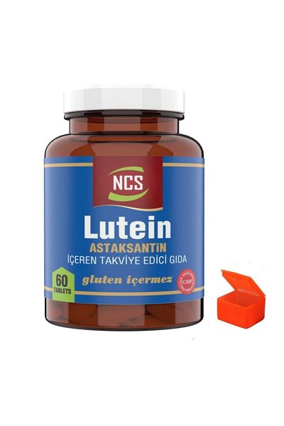 NCS Lutein and Astaxanthin 15 mg 12 mg 60 Tablets + Pill Box