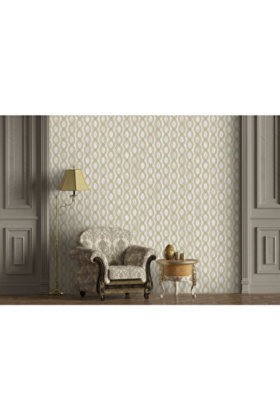 Adawall Duvar Kağıdı Gümüş Altın Figüratif Desen Seven 7808-1 (wallpaper)