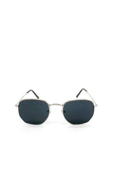 Goldmine Pentagonal Sunglasses Silver Unisex