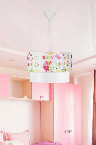 EvLight Children's Room Pink Pendant Chandelier