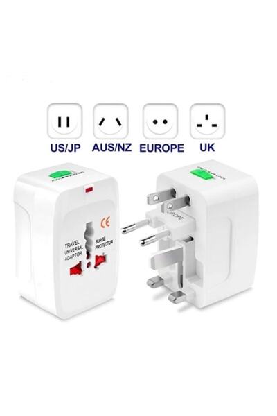 Genel Markalar Evrensel Priz-fiş Çevirici Seyahat Adaptörü 2 Usb - Universal Travel Adapter All-in-one
