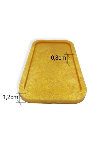 Epoksimax Rectangular Tray - Flat Edge - Epoxy Resin Casting Works/Premium Series Silicone Mold 21cmx12cm