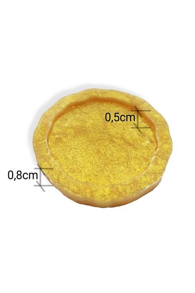 Epoksimax Round Magnet - Wave Edge - Premium Series Silicone Mold (epoxy Resin Casting Work) 6.5cm
