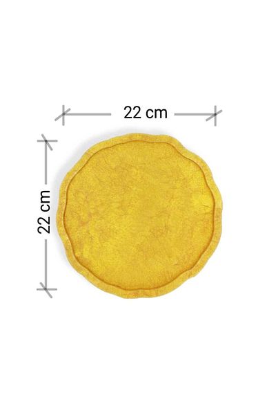 Epoksimax Round Tray - Wave Edge 22cm - Premium Series Silicone Mold for Epoxy Resin Casting Work