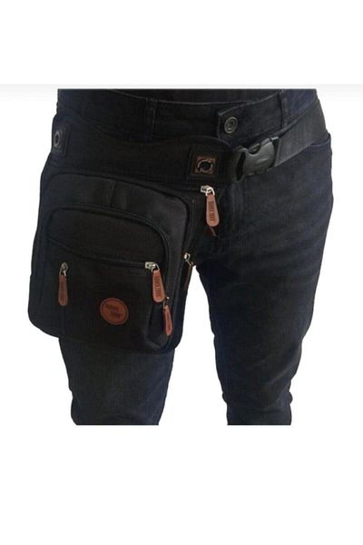 SEVENTEEN Men's Canvas Biker Leg and Waist Bag