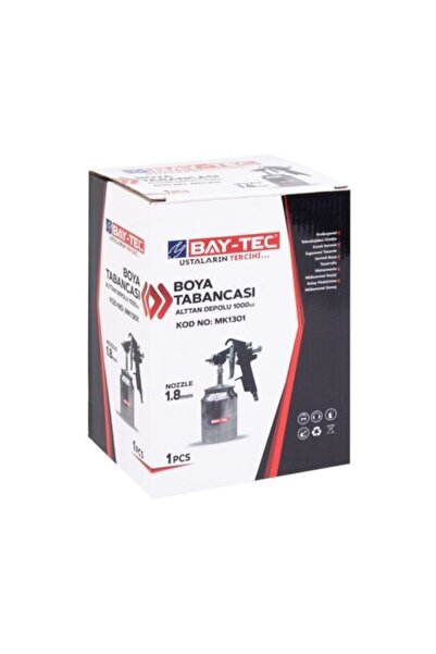 Genel Markalar BAY-TEC Boya Tabancası MK1301 (Alttan Depolu 1000 cc) 1.8 mm.