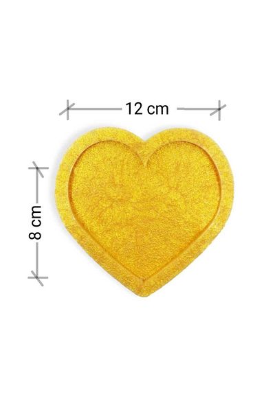 Epoksimax Heart Coaster Silicone Mold - Premium Series Silicone for Epoxy Casting 12cmx8cm