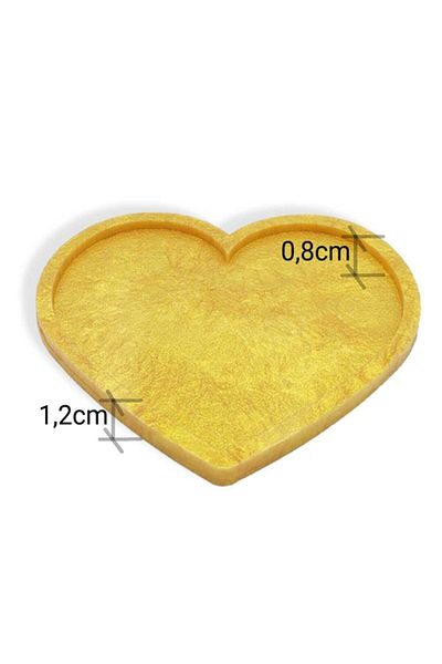 Epoksimax Heart Tray - Premium Series Silicone Mold for Epoxy Resin Casting Work 22cmx16cm