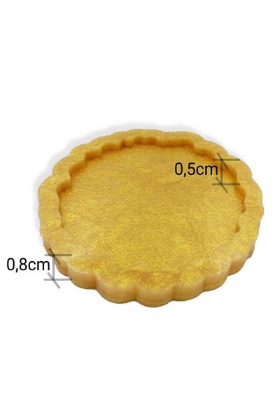 Epoksimax Round Magnet - Curved Edge - Premium Series Silicone Mold (epoxy Resin Casting Work) 6.5cm