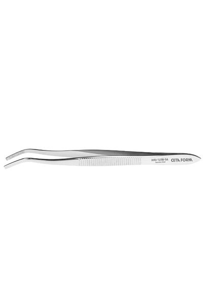CETA FORM H43-125B-Sa Curved Blunt Tip Tweezers 125 mm